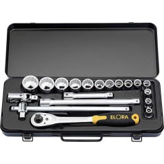 Draper 15356 1/2-Inch Drive Metric Socket Set