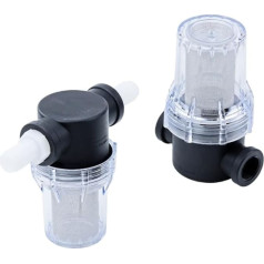 Inline-Filter mit 10/14/16 mm Gelenken für Heimbrauen, 40 Maschen, Wasser- und Bierfermenter (Typ 2)