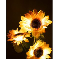 Dekoratīvie dārza saules gaismas ķermeņi - saulespuķe