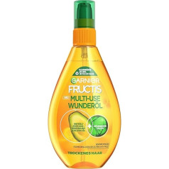 Garnier Fructis Repair 3 Miracle Oil, Nourishing Hair Oil for Dry, Damaged Hair, No Rinse, Non-Greasy, Pack of 1 (1 x 150 ml)