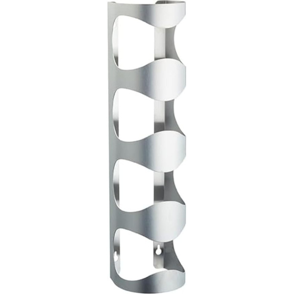 BarCraft 4-Bottle Wall-Mounted Metal Wine Rack, 45 x 11 x 10 cm (17.5