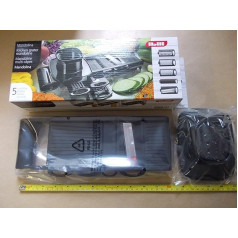 Ibili Easycook Vegetable Slicer, Kitchen Grater, Vegetable Chopper with 5 Attachments, 30 cm Length