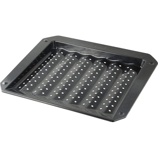 Zenker Grill and Oven Tray Special Cooking 38x33x3 cm in Black, Enamel 38 x 33 x 3 cm