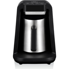 Arzum Okka Turkish Coffee Machine, Mocha Machine, 700 W, Milk Turkish Coffee Preparation, 5 Cup Capacity, Stainless Steel Coffee Pot with Mixer, Acoustic and LED Warning Systems, Chrome