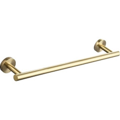 Tecmolog Brushed Gold Bathroom Towel Rail 60cm Stainless Steel Towel Bar Wall Mounted For Drilling SBH242J-6