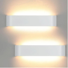 Lightsjoy 2 x 18 W 40 cm Wall Light Indoor LED Wall Lamp White Up and Down Modern Wall Lighting Wall Light Lighting Hallway Lamp Hallway for Bedroom Corridor Living Room Stairs etc. Warm White