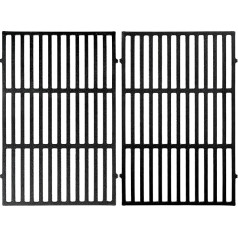 BBQ-Toro Cast Iron Cooking Grate (Pack of 2) | Cast Iron Grate, Replacement Grate, Grill Grill Set | Grill Accessories, Replacement Part, 2 Pieces Grill Attachment | Accessories for BBQ, Gas Grill,