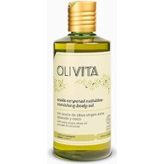 Olivita COSMOS La Chinata Nourishing Body Oil with Aove and Coconut Oil, Antioxidation Care for Dry and Sensitive Skin, Fast Absorbing, 250 ml