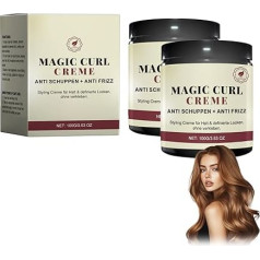 Curls Treatment, Cream for Natural Curls, Curl Defining Cream, Nourishing and Nourishing Curls, Expression and Moisture for the Strands, Suitable for All Hair Types, Pack of 2