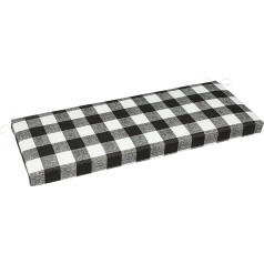 Pillow Perfect Anderson Matt Black Indoor Outdoor Swing Seat Pad - Single