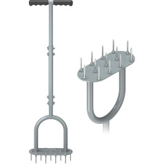 Senvert Rasenbelüfter Spike Manueller Hofbelüfter mit 13 Eisenstacheln, Rasengras Belüftungswerkzeug, Gartengerät zum Belüften von Rasenboden, Verbessert die Rasengesundheit