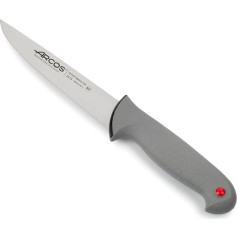 Arcos Series Colour Proof - Butcher Knife - Blade Nitrum Stainless Steel 160 mm (6.30 inches) - Handle Polypropylene Covered by Elastomer Black Color