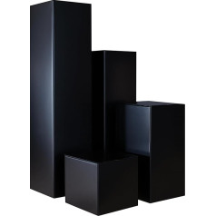 Dosenritter Set of 4 square storage jars/tea canisters, aroma-proof made of metal, modern, various sizes, also ideal as a coffee or spice jar