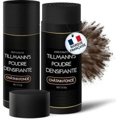 2 Bottles 27.5g Dark Brown Brown Hair Powder for Men and Women