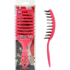 Rolling Hills - Quick Dry Brush - For All Hair Types - Pink Colour