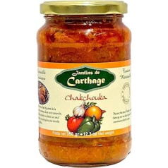 Sharp Shakshuka 350 g - Ready Meal from Beautiful, Sunny Tunisia - Spicy Cooking Recipe with Tomatoes, Peppers & Chili - Perfect for Breakfast & Lunch - Vegetarian