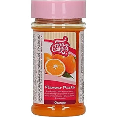 FunCakes Orange Flavour Paste - Food Flavour - Great Flavour - Perfect for Decorating Cakes - Suitable for Dough and Fillings - 120g