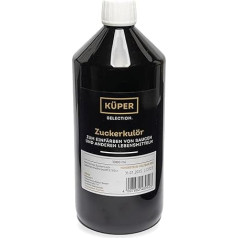 Küper Gourmet Sugar Cheese - 1000 ml - Liquid Food Colour Brown - Sugar Colour for Sauces, Dressings or Sweet Sauces - Dark Sugar Colour