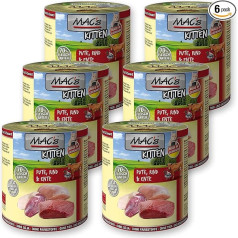 Macs Cat Kitten Turkey, Beef & Duck Grain Free 800 g Size 6 x 800 g