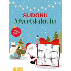 Sudoku Adventskalender: Mit 24 versiegelten Seiten | Die Geschenkidee für alle Sudoku-Fans