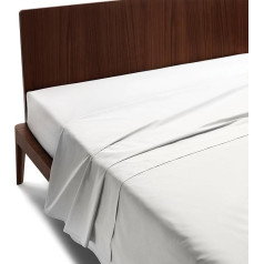 Guzzini Classic Bed Linen 160 x 280 cm Made of 100% Percale Cotton, Fresh and Breathable and Durable - Top Sheet for Cotton Bed Linen, Bed Sheet for Cotton Bed Linen, Soft and Resistant