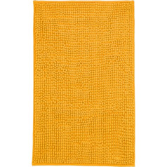 Brandsseller Modern Chenille Bath Mat Shower Mat Shaggy Style (60 x 90 cm, Orange)