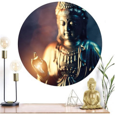 Grandora DL704-4 Wall Sticker Buddha Living Room Wall Sticker Bedroom Hallway Decoration