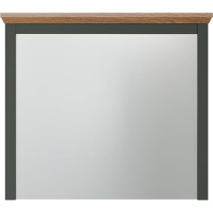 trendteam smart living - Stanton Wall Mirror - Fir Green / Evoke Oak - Wardrobe Mirror with Frame - 77 x 68 x 6 cm (W x H x D) Country House Style