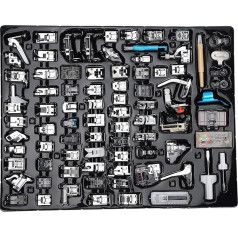 Sewing Machine Presser Foot, 82 Pieces Presser Foot Set for Domestic Sewing Machines, Multifunctional Accessories for Domestic Sewing Machines