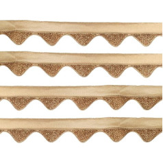 Weddecor Reich Embroidery Border Embellishment Lace for Wedding Burda, DIY Projects, Designer Clothing - Design 16, 1 Metre