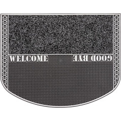 CarFashion 257189 Pur|TwinClean - Floor mat | Door mat | Doormat | Dirt trap mat | Entrance mat | For indoor and outdoor use, Anthracite-metallic, 78 x 55 x cm