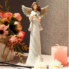 Stholome Heavenly Angel Statue, Sympathy Angel Statue, A Symbol of Love, Friendship and Compassion, Find Comfort and Comfort in the Arms of an Angel
