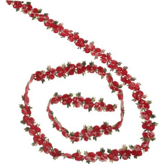 Angoily Farbige Stickereiblumen Borte für Diy Handwerk Kleidung und Dekoration zum Basteln Verpacken und Verzieren von Geschenken