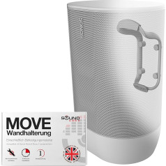 Move Speaker Wall Mount Weatherproof Compatible with Sonos Move and Move 2 - Includes Mounting Hardware (White)