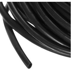 sourcing map 10 m PVC-Kabelschlauch, 1,5 mm PVC-Rohr, schwarz, Kabel-Organizer, Draht-Abschirmung, Ummantelung