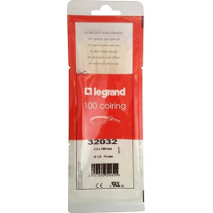 Legrand LEG32031 Box of 100 Colring Toothed Cable Ties Polyamide 6 / 6 2.4 x 180