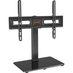 ELIVED EV017 Swivel TV Stand for 37-70 Inch (94-178 cm) TVs up to 40 kg, Max VESA 600 x 400 mm, TV Stand Height Adjustable for OLED LCD LED Plasma Flat & Curved TVs, Stable TV Stand