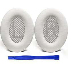 SoloWIT Lambskin Replacement Ear Pads for Bose QuietComfort 35 (QC35) & Quiet Comfort 35 II (QC35 ii) Headphones, Noise Isolating Foam Earpads Extra Thickness