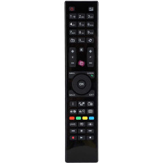 Tangxi Universal Remote Control Suitable for All Hitachi TVs, Ideal Replacement Remote Control for All Types of TVs (LED/LCD/HD/Plasma) - With Learning Function - Black - ABS
