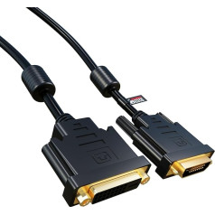 rhinocables 2m 2 Metre DVI DVI-D Male Dual Link Extension Cable 24 +1 Digital Monitor TV 25 PIN Male/Female