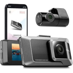 THINKWARE ARC Dash Cam Car Camera, 3x Power Saving Mode, 1440P+1440P Front and Rear Wi-Fi, Super Night Vision, 24/7 Parking Mode (Free 32GB Card, Hard Wired, 12V Cable, GPS)