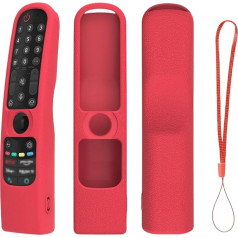 Silikon-Schutzhülle für LG MR21GA MR21GC Fernbedienung [stoßfest] Anti-Rutsch-Schutzhülle für LG MR22GA MR22GN MR23GA MR24GN Magic Remote 2021-2024 Hülle Sleeve Holder Protector Skin - Not Glow Red