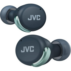 JVC HA-Z330T-G Compact True Wireless Earphones, Active Noise Cancelling, Lightweight, Stylish Design, BT 5.2, Waterproof (IPX4), 21 Hours Playtime, Low Latency Mode for Games, (Green)