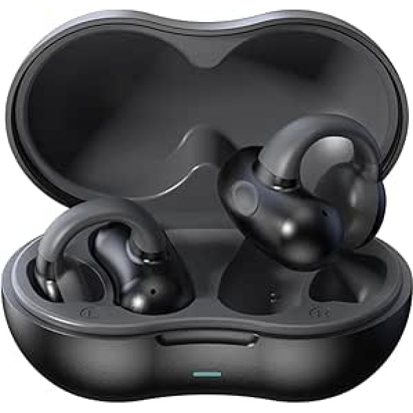 Open Ear Headphones Bone Sound Air Line Headphones Wireless Bluetooth Sport Wireless Ear Clip Bone Conduction Headphones Open Ear Bone Conduction Earphones Conducting Clip on Headphones Earphones