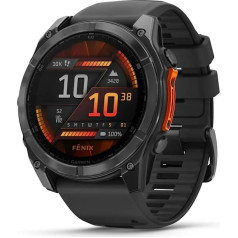Garmin Fenix 8 amoled 51mm slānekļa pelēks sporta pulkstenis