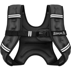 BAGAIL Weight Vest for Strength Training, Chest Size Adjustable, Practical Bag, Filled with Iron Sand, Ideal for Gym Workouts, Yoga Training and Aerobic Exercises