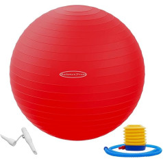 Signature Fitness Anti-Burst and Slip Resistant Exercise Ball Yoga Ball Fitness Ball Birthing Ball with Quick Pump, 2,000-Pound Capacity, Multiple Sizes