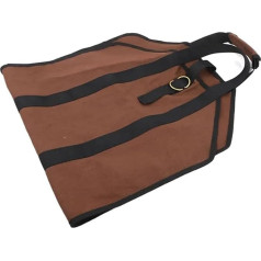AYWTIUN Tragetasche for Brennholz aus Segeltuch, gewachster Kamin, große Tragetasche for Holz mit Griffen, Sicherheitsgurt, Camping, Outdoor, Indoor für Camping