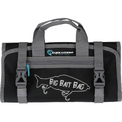 Evolution Fishing Large Bait Bag 14 Inch Roll Up Bait Bag Durable Portable Storage for Large Baits and Equipment