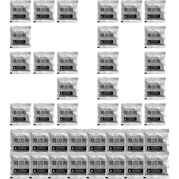 Generisch Pee Gel, Poop Gel for Portable Toilet, 50 Pieces Solidifier Absorbent Liquid Waste Solution Packets, Ideal for Travel, Backpacking, Hiking, Airplane Flights, Outdoor Camping, Road Journeys